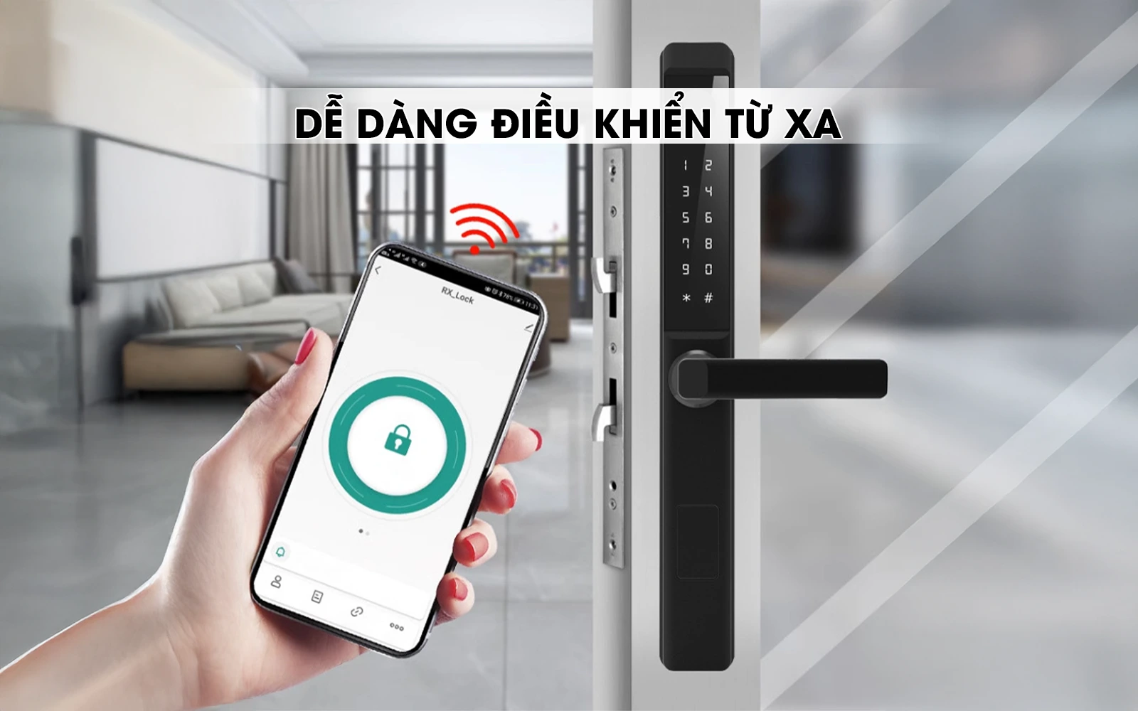 Kh&oacute;a DiVo Cửa Nh&ocirc;m KA12 ch&iacute;nh h&atilde;ng